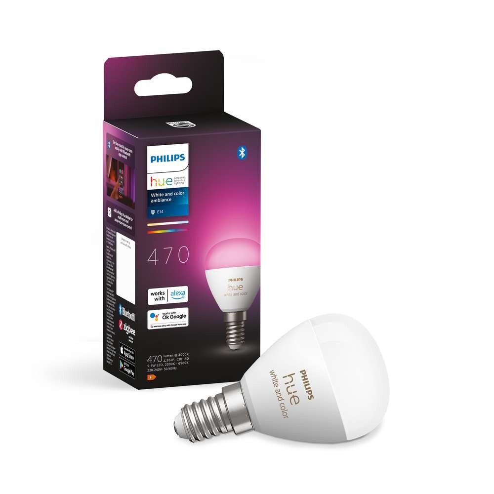 Philips Hue – Philips Hue White&Color Amb. 5,1W Luster Kruunu E14 Philips Hue