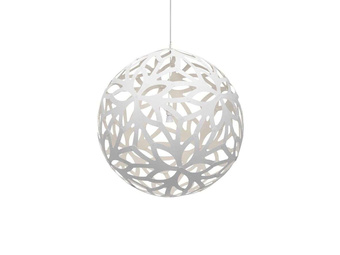 David Trubridge ltd - Floral Hanglamp Ø100 Wit 2 Kanten