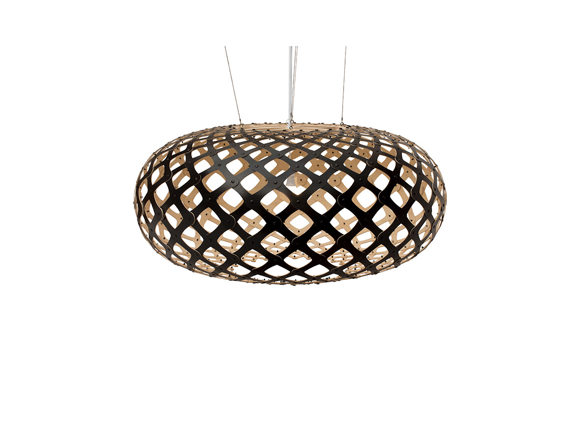 David Trubridge ltd - Kina Hanglamp Ø140 Zwart 1 Kant