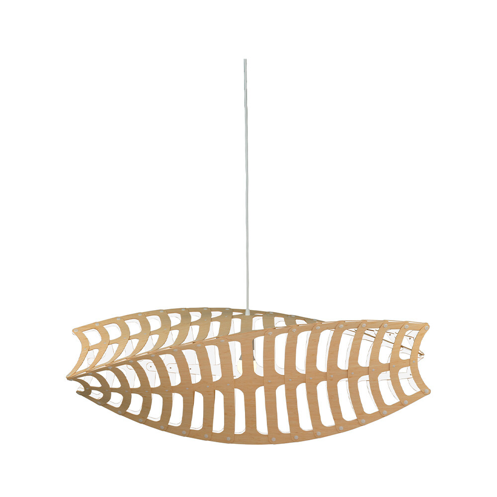 David Trubridge ltd - Toru Hanglamp Small 1 Zijde Wit