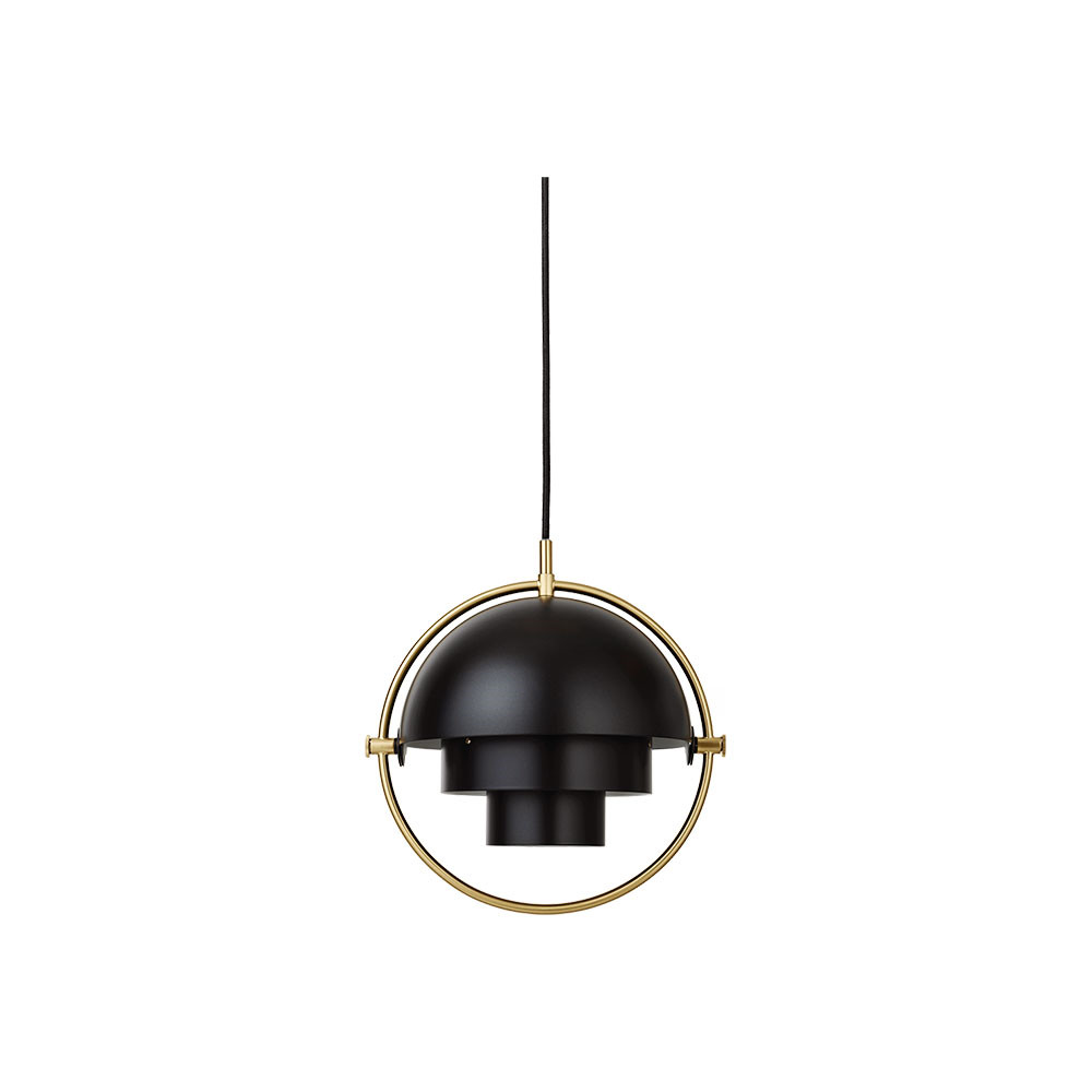 GUBI - Multi-Lite Hanglamp S Geelkoper/Zwart