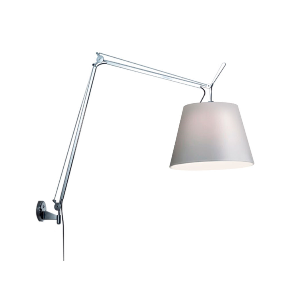 Artemide – Tolomeo Mega Seinävalaisin w/Switch Ø320 Alu/Harmaa