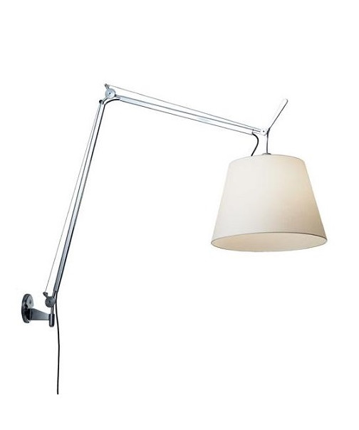 Artemide – Tolomeo Mega Seinävalaisin w/Switch Ø360 Alu/Valkoinen