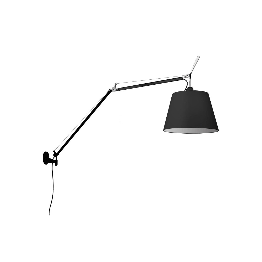 Artemide – Tolomeo Mega Seinävalaisin w/Himmennin Ø420 Musta