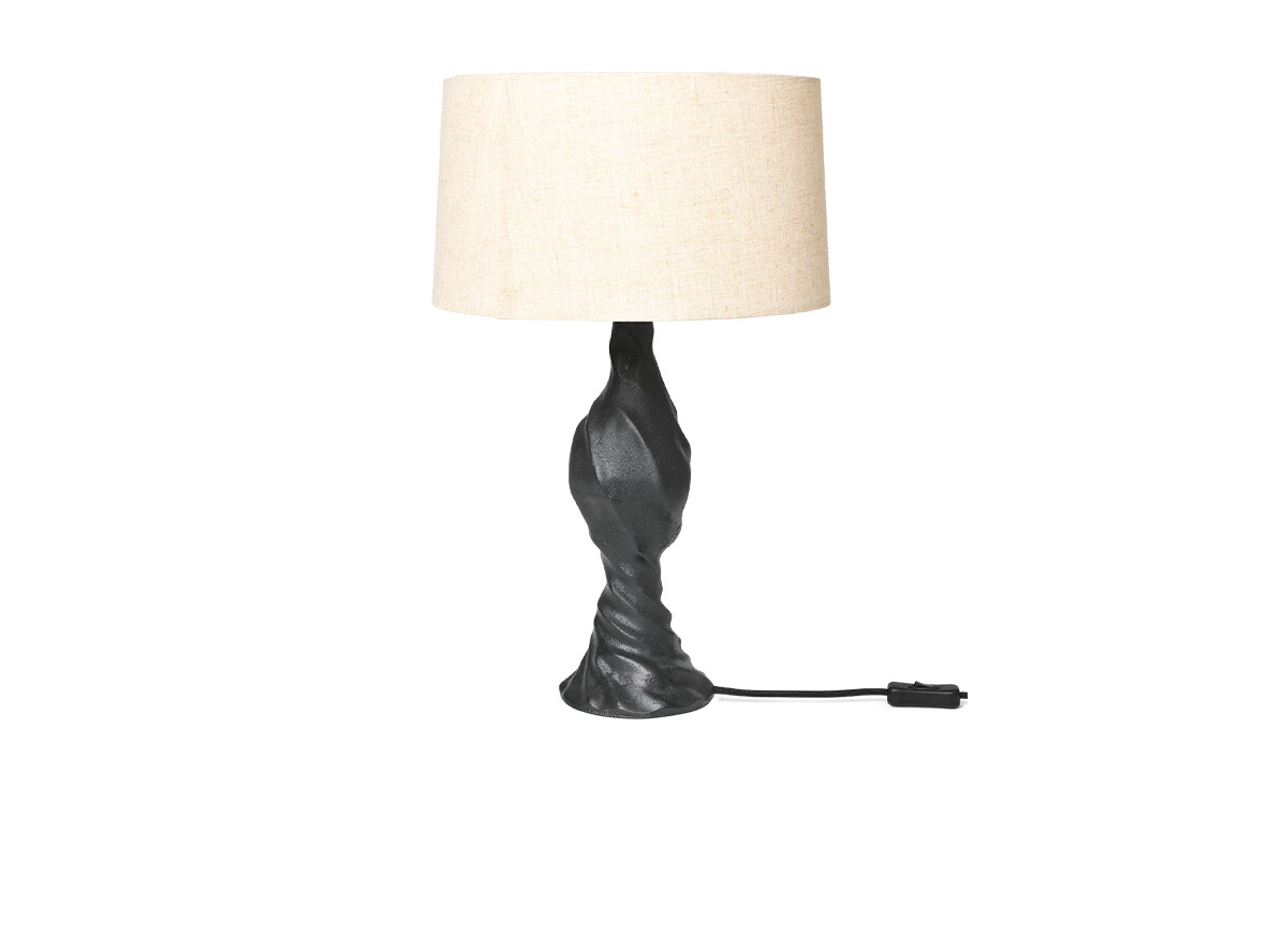 Ferm Living - Moltan Tafellamp Black/Natural