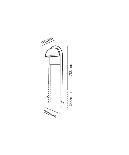 LIGHT-POINT - Lampenscherm Een Statief 700Mm Wit