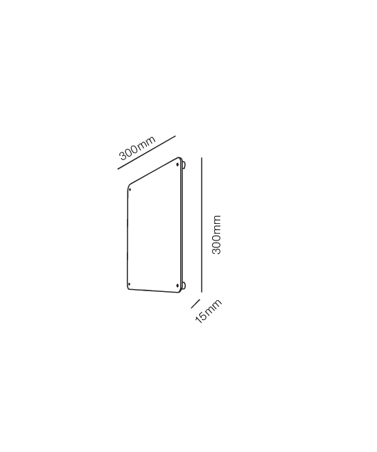 Light Point – Rørhat Nimikyltti 30×30 Ruostumaton Teräs