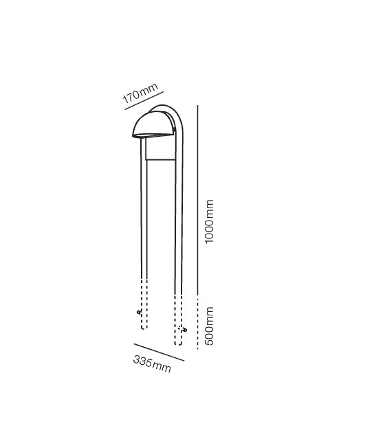 LIGHT-POINT - Lampenscherm Een Statief 1000Mm Zwart