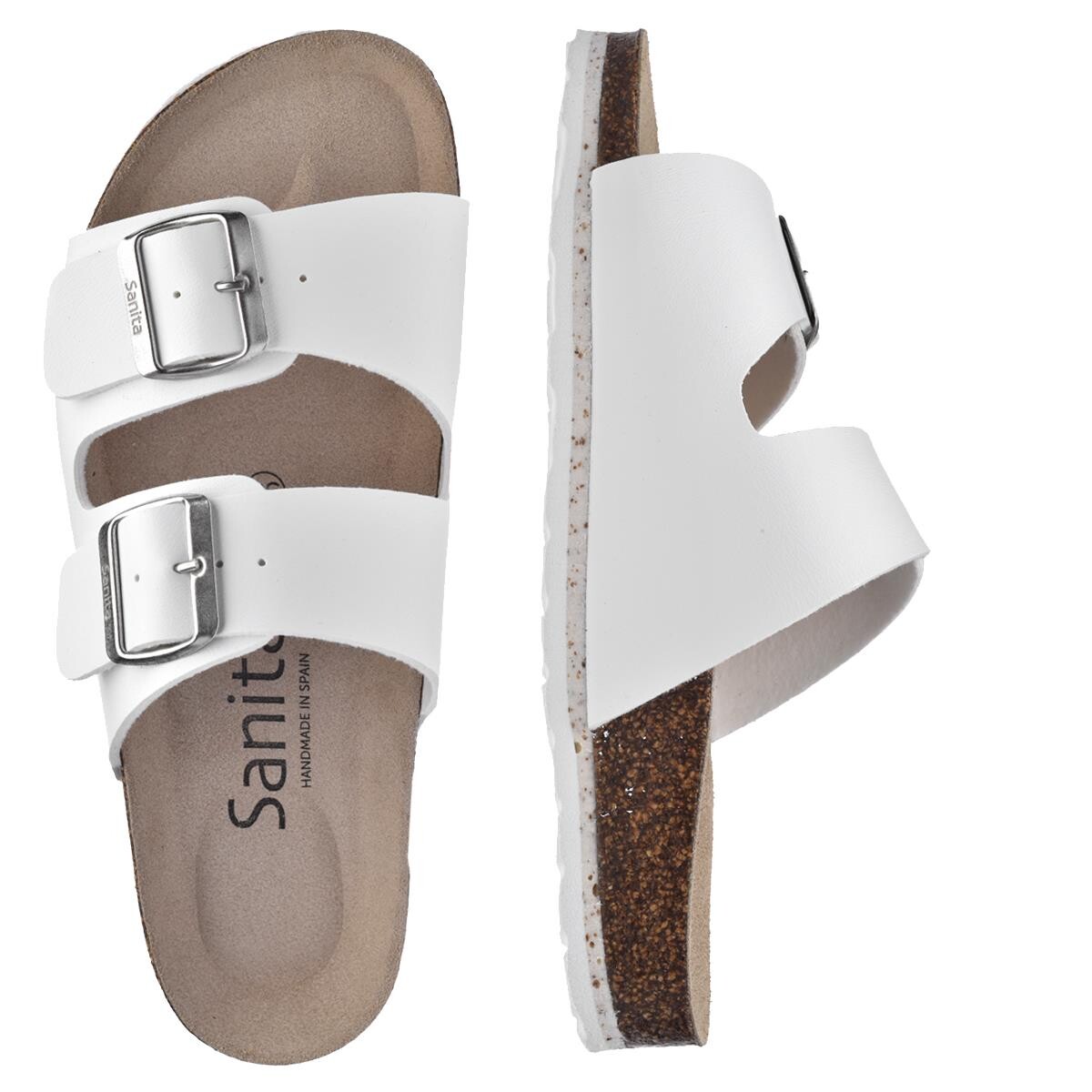 Sanita Bio Ibiza Recycled Sandal Hvid, Størrelse: 38, Dame, Herre