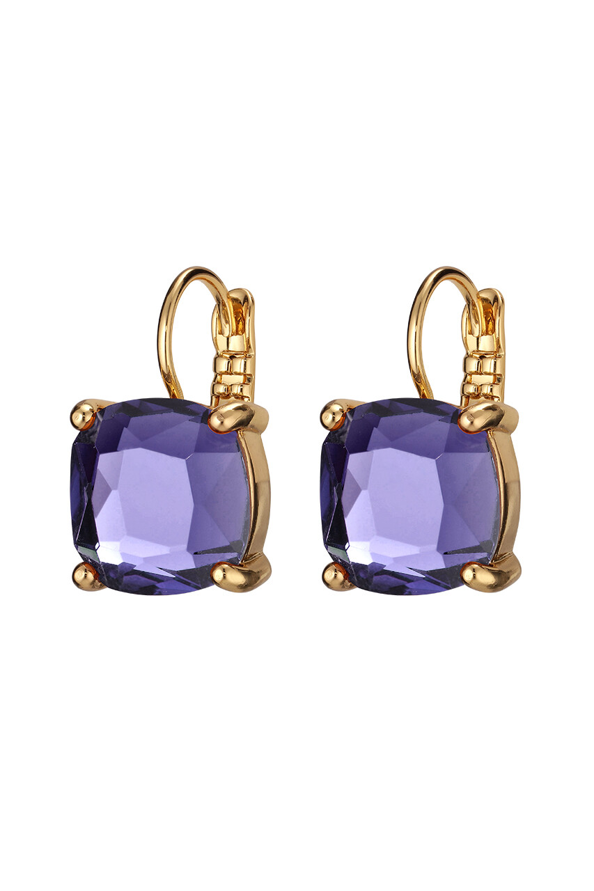 Dyrberg Kern Dyrberg/Kern Agneta Earring, Color: Gold/Purple, Onesize, Women