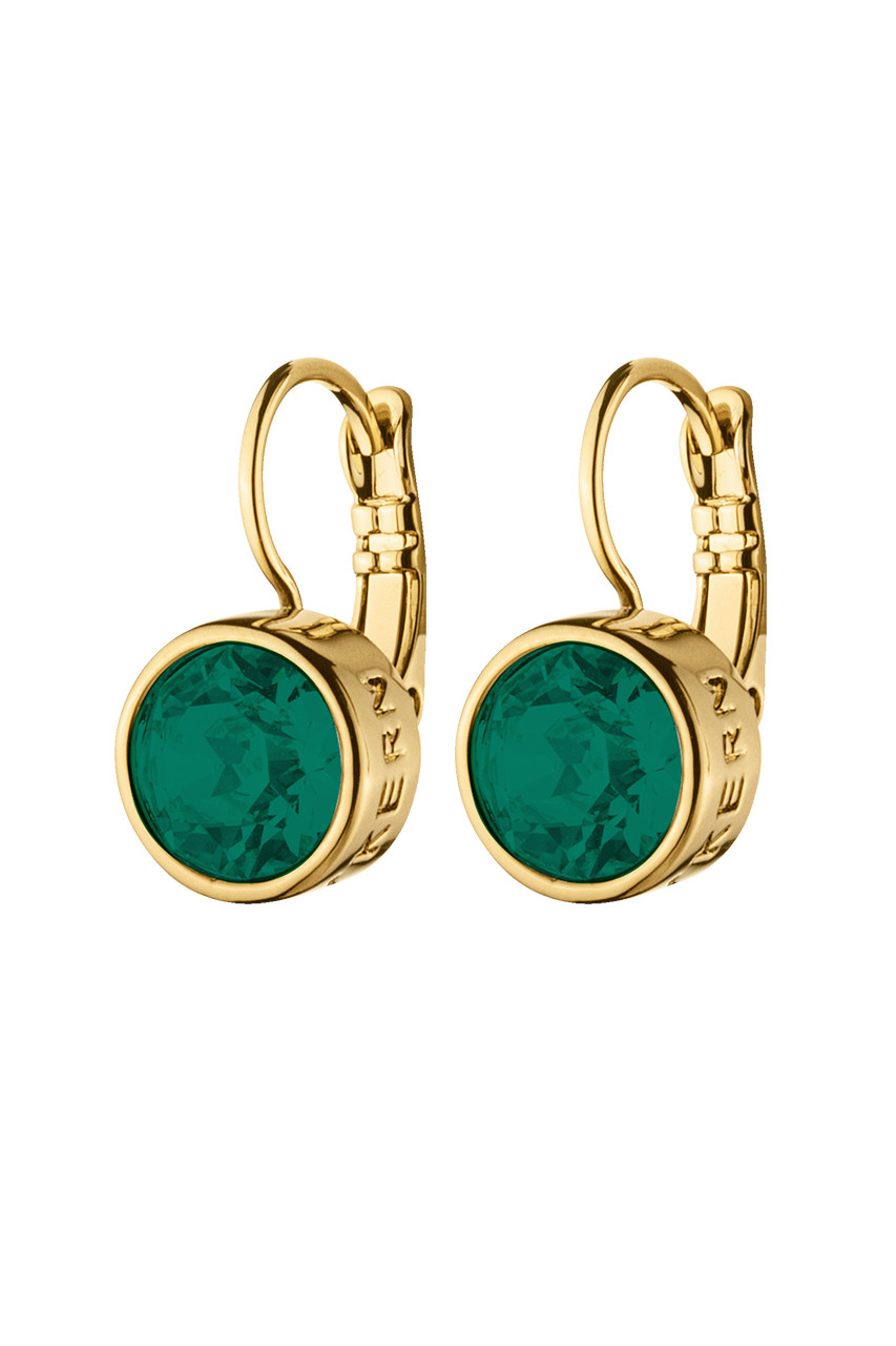 Dyrberg Kern Dyrberg/Kern Louise Earring, Color: Gold/Green, Onesize, Women