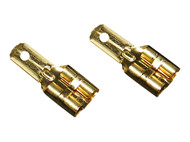 Adapter spadestik 6,3 til 4,8 mm <br />Tilbehør - Sæt á 2 stk.