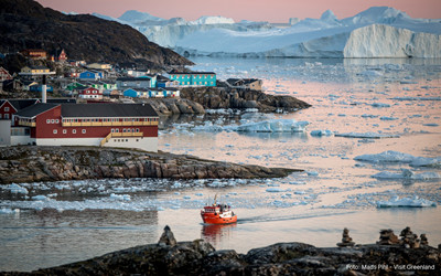 Ilulissat isfjord med Disko Line båd 