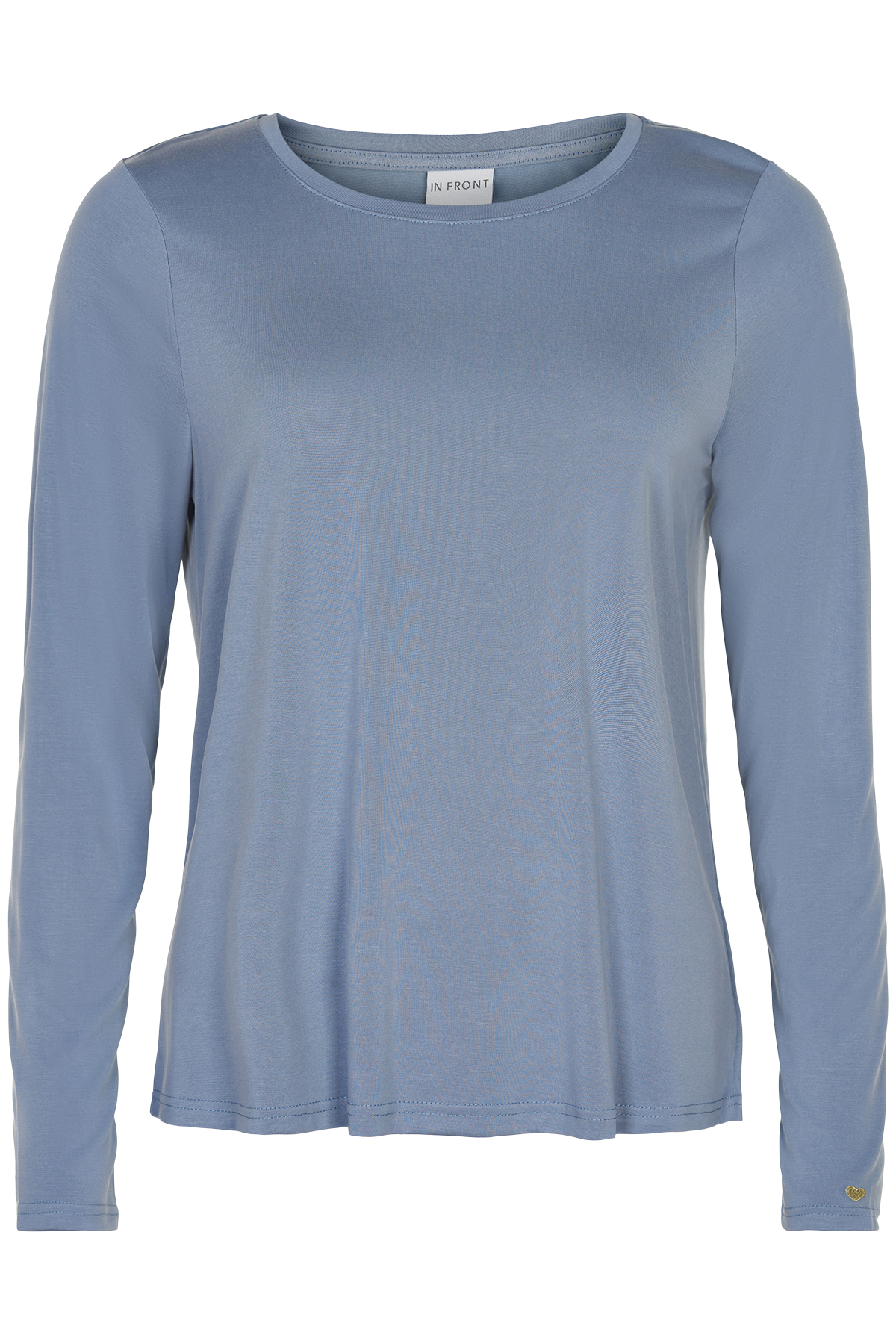 Billede af IN FRONT Nina T-shirt, Farve: Dusty Blue, Størrelse: XL, Dame