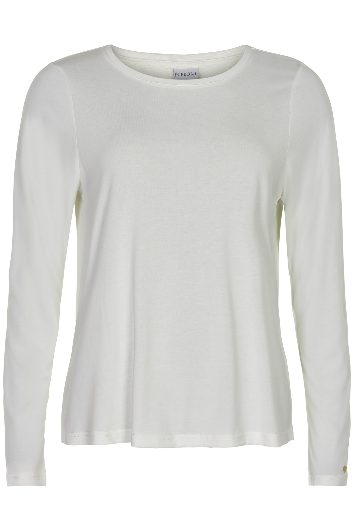Billede af IN FRONT Nina T-shirt, Farve: White, Størrelse: XL, Dame