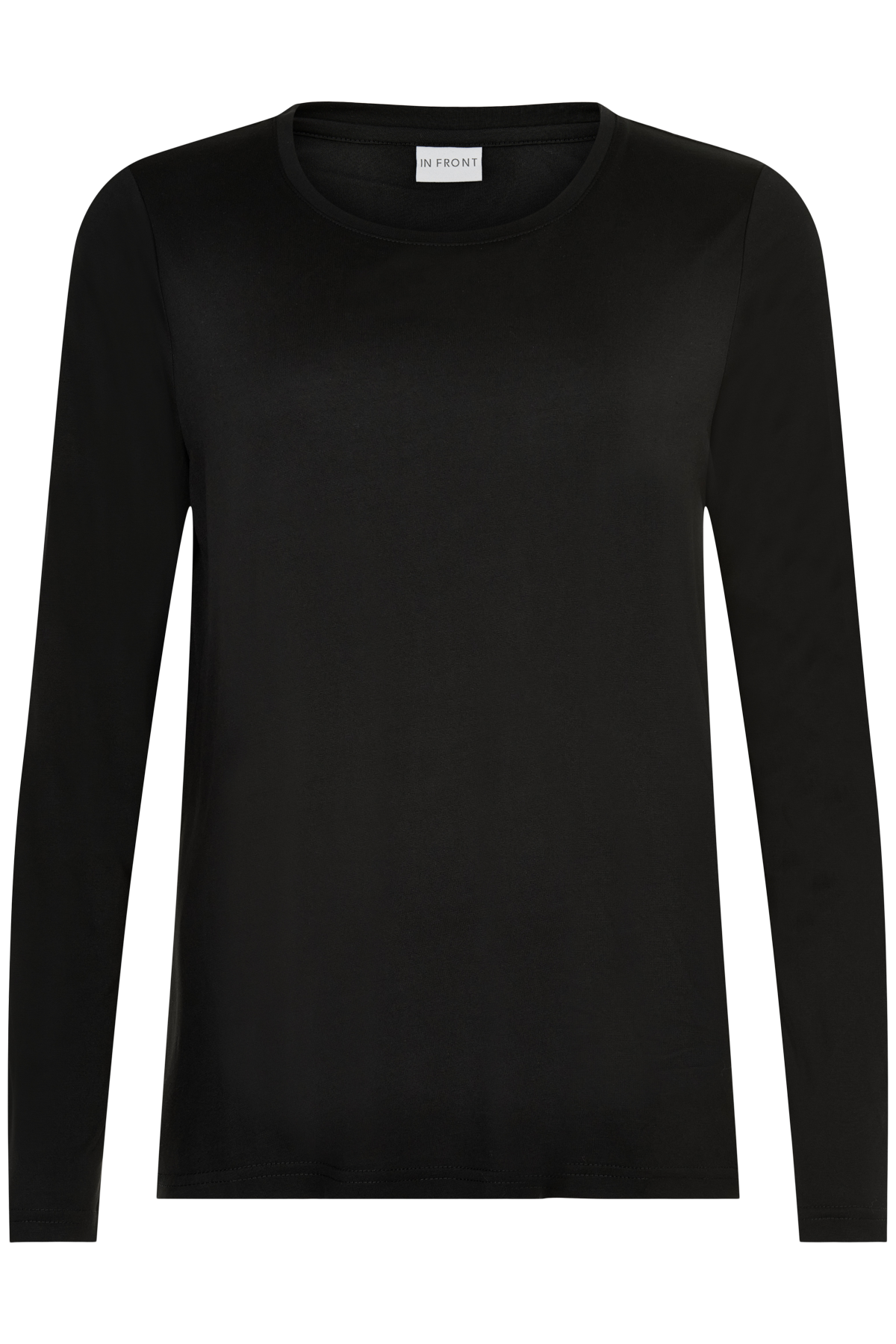 IN FRONT Nina T-shirt, Farve: Black, Størrelse: XL, Dame