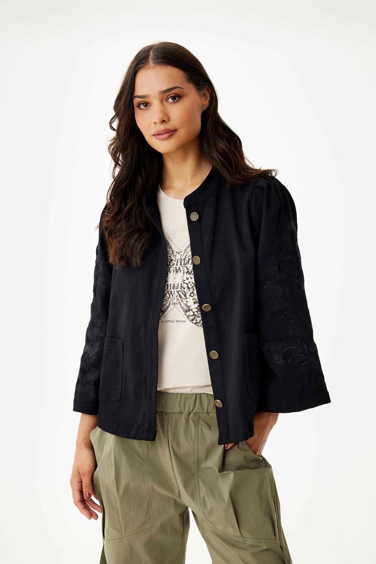 IN FRONT SANNE JACKET 16395 999 (Black 999)