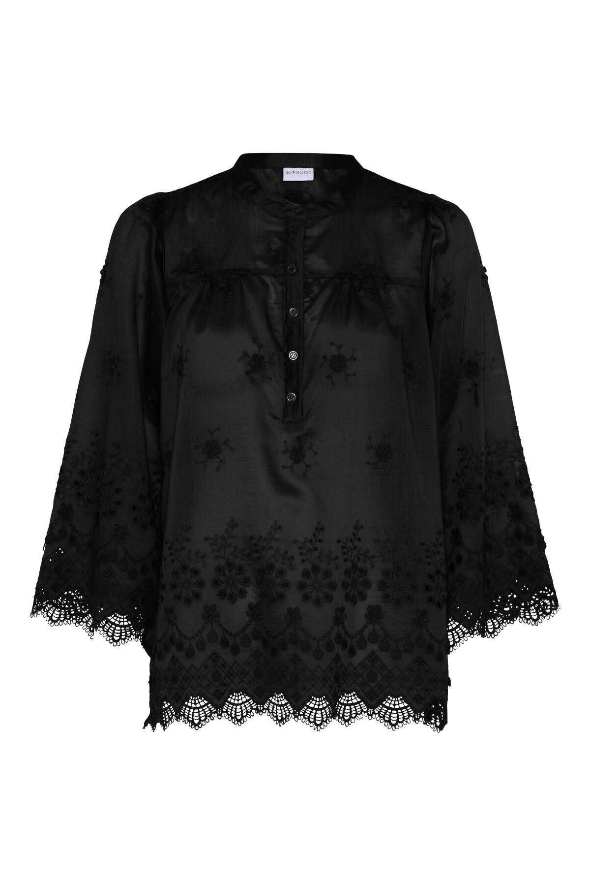 IN FRONT ESME BLOUSE 16472 999 (Black 999)