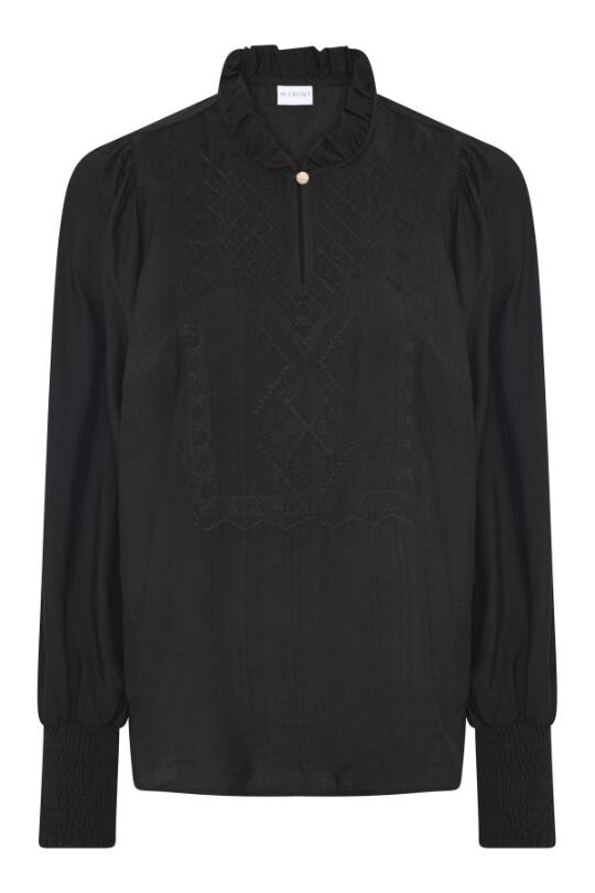 IN FRONT EMMA BLOUSE 16460 999 (Black 999)