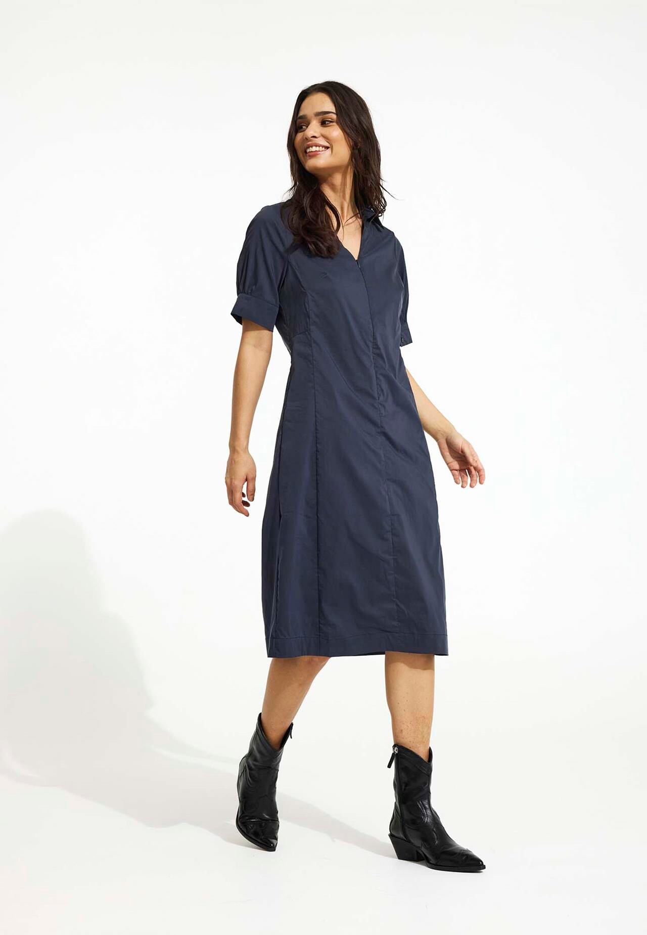 IN FRONT SANDRA DRESS 16526 591 (Navy 591)