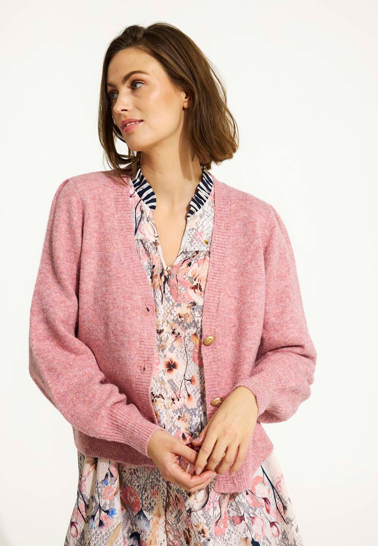 IN FRONT JENNY CARDIGAN 16519 208 (Blush Rose 208)