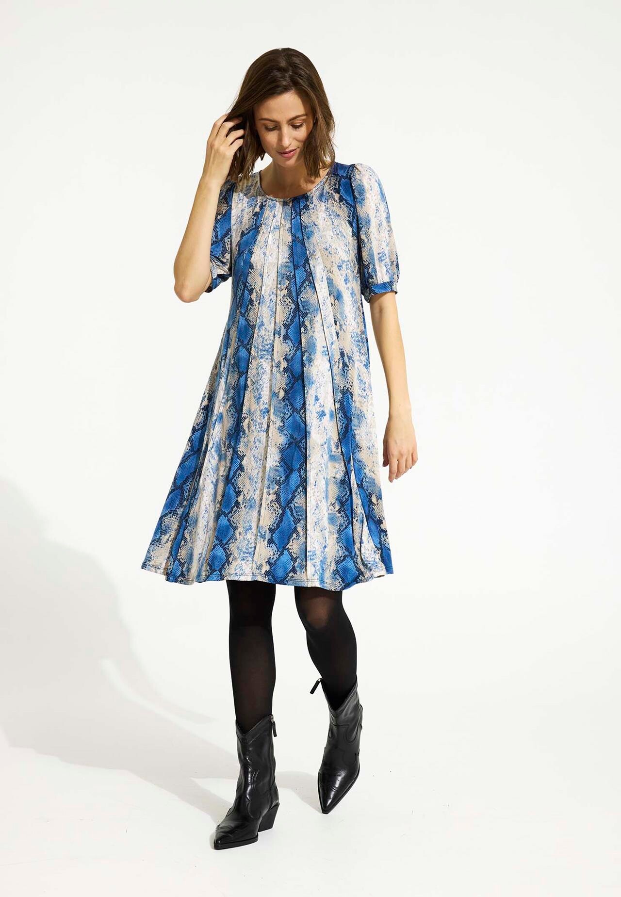 IN FRONT LUCETTE DRESS 16561 501 (Blue 501)