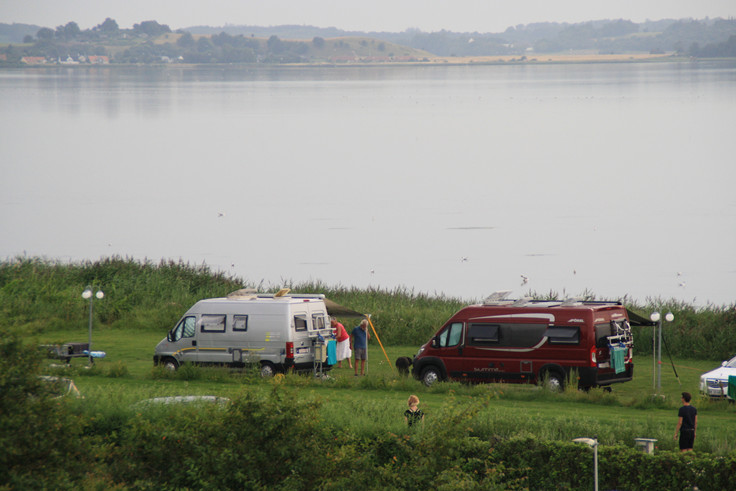 Camping in in Nordjütland in Dänemark direkt am Limfjord