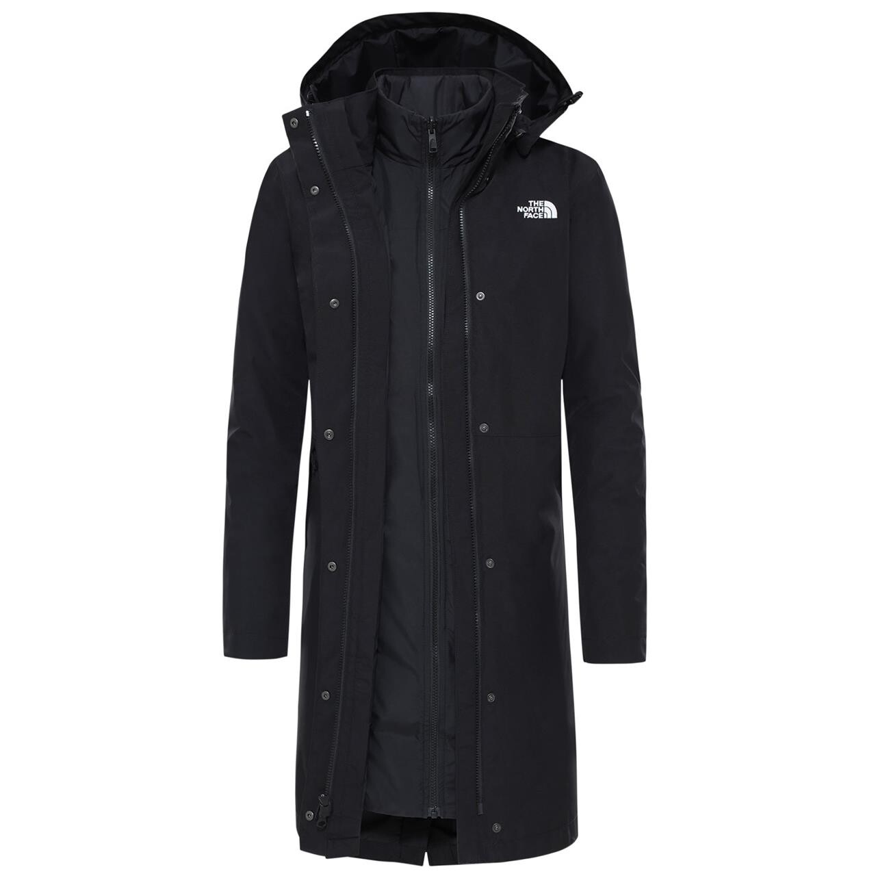 Se The North Face Womens Recycled Suzanne Triclimate Jacket (Sort (TNF BLACK/TNF BLACK) Medium) hos Friluftsland.dk