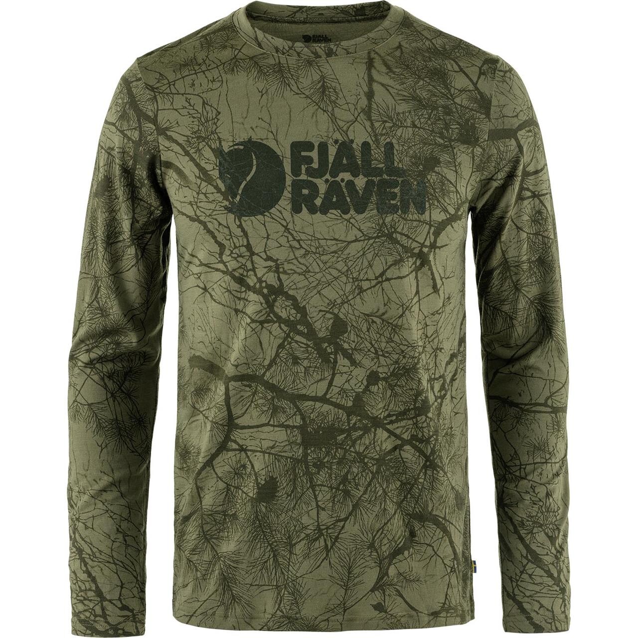 Fjällräven Mens Värmland Wool L/S (Grön (GREEN CAMO/626) Medium)