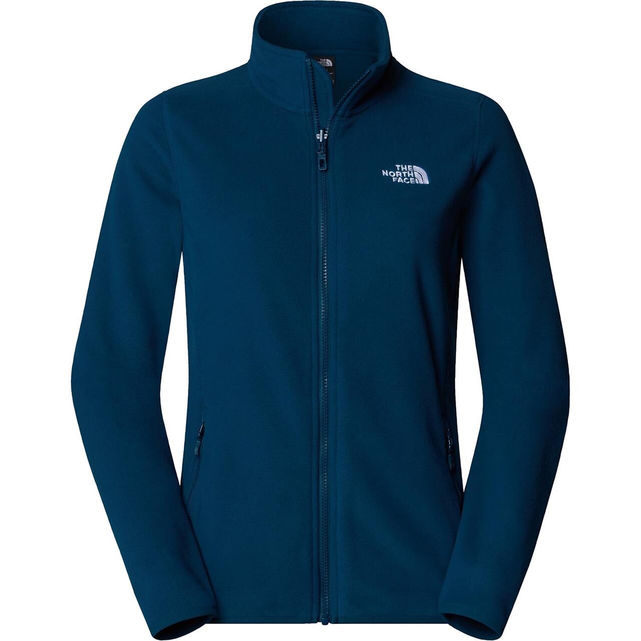 The North Face Womens 100 Glacier Full Zip (Blå (MIDNIGHT PETROL) Small)